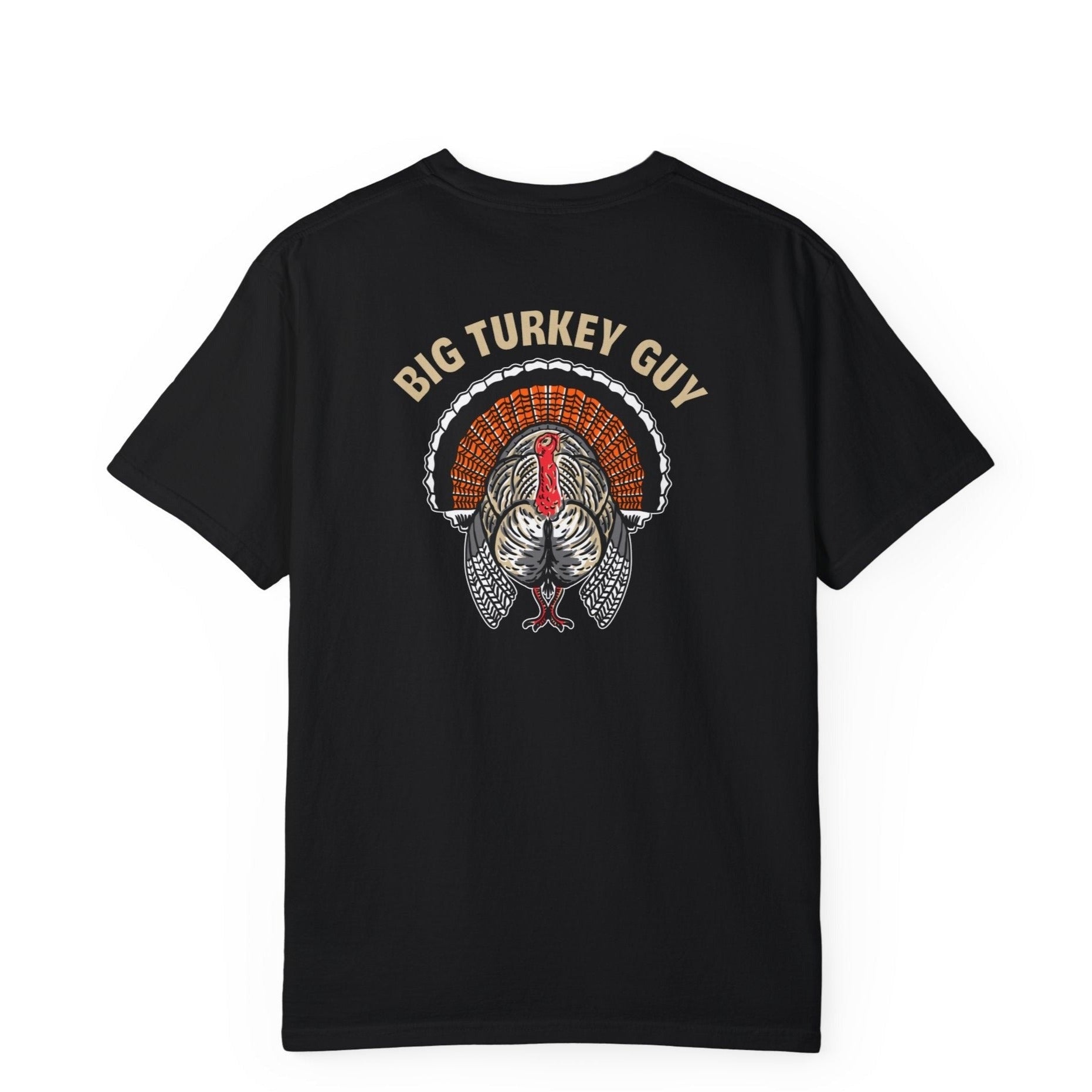 Big Turkey Guy Two Sided T-shirt Black