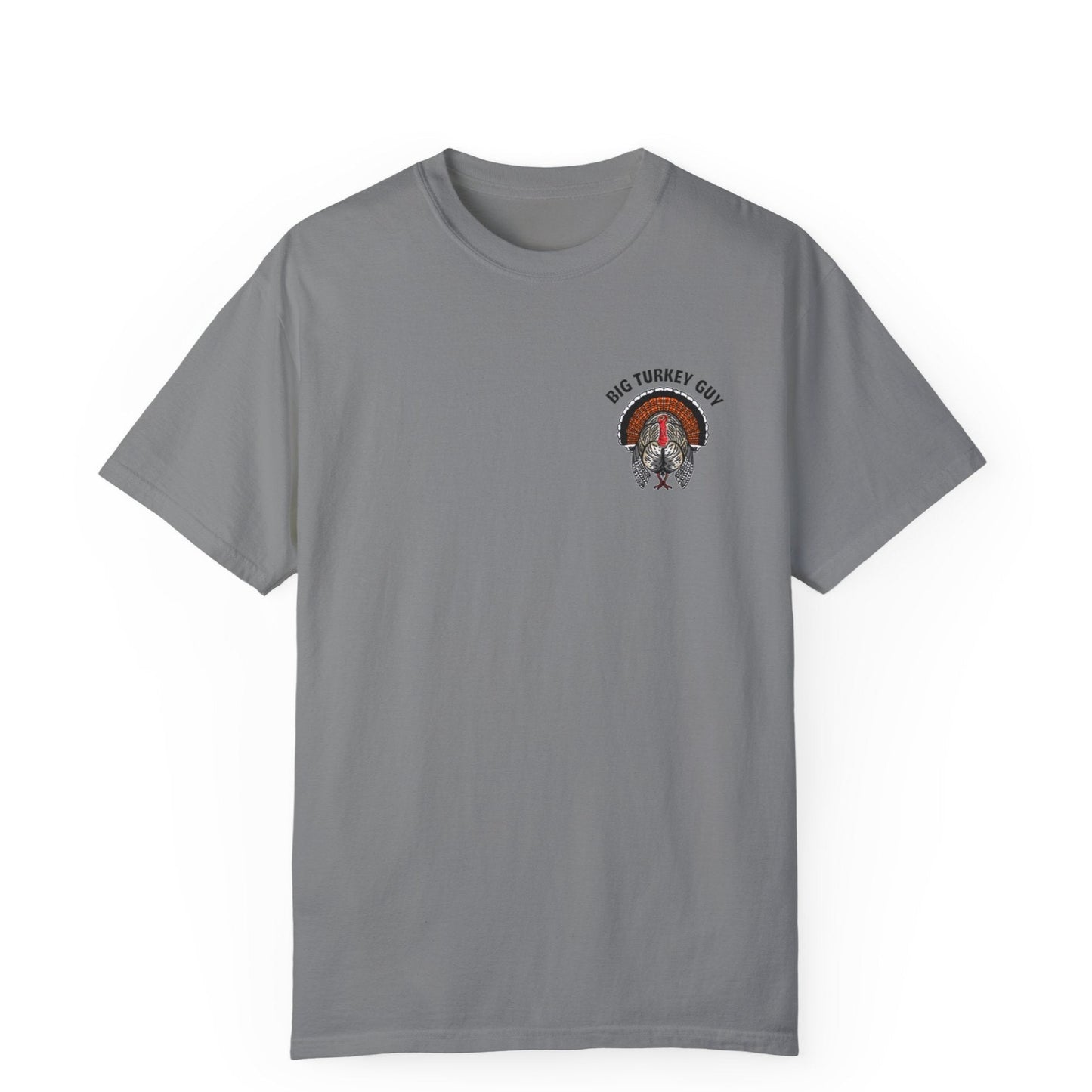 Big Turkey Guy Two Sided T-shirt Grey