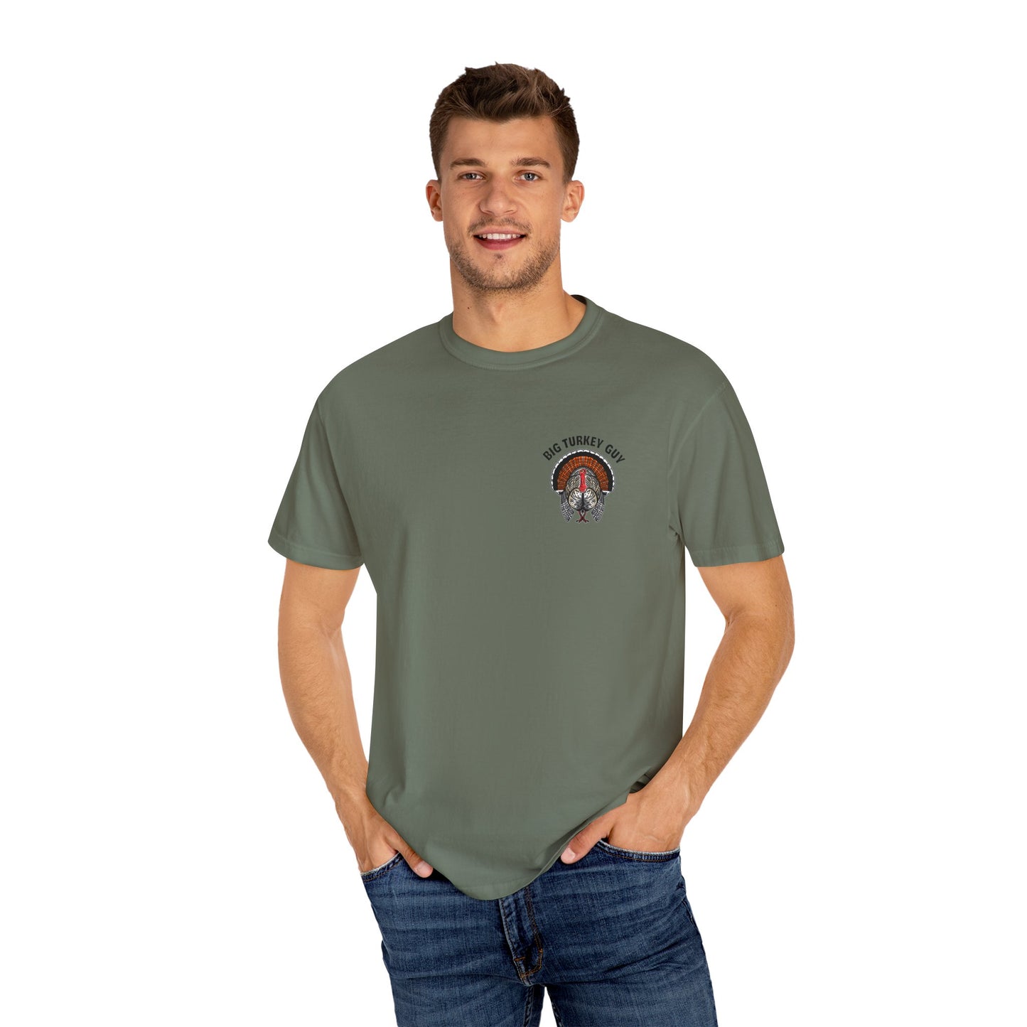 Big Turkey Guy Two Sided T-shirt Moss
