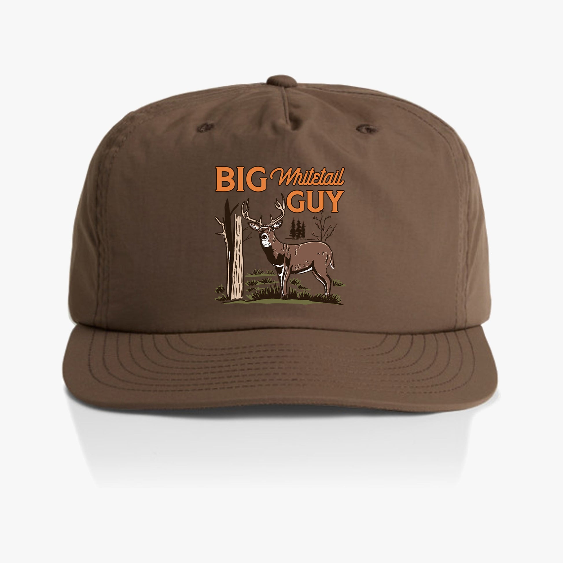 Big Whitetail Guy Hunting Hat Walnut