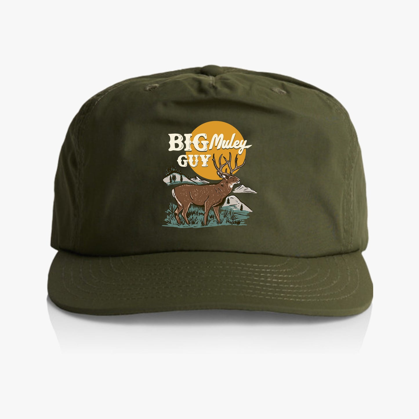 Big Mule Deer Guy Hunting Hat